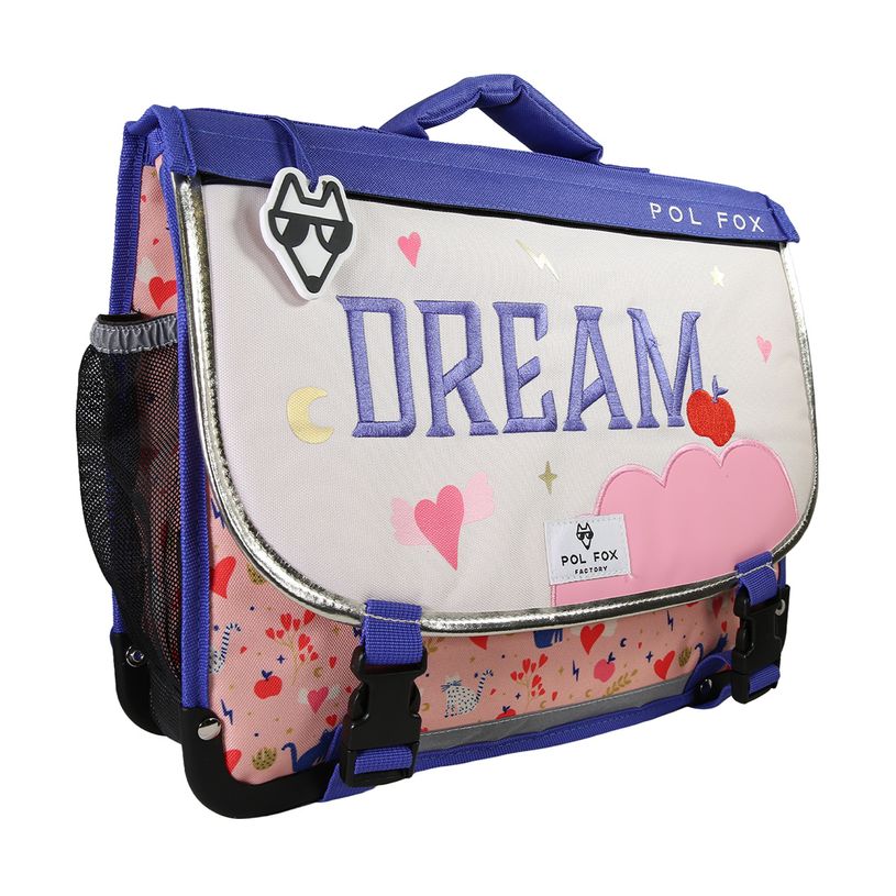 3663842008695-Cartable 38 cm Dream- 2 compartiments- rose-  Pol Fox-P_405225975_3-2