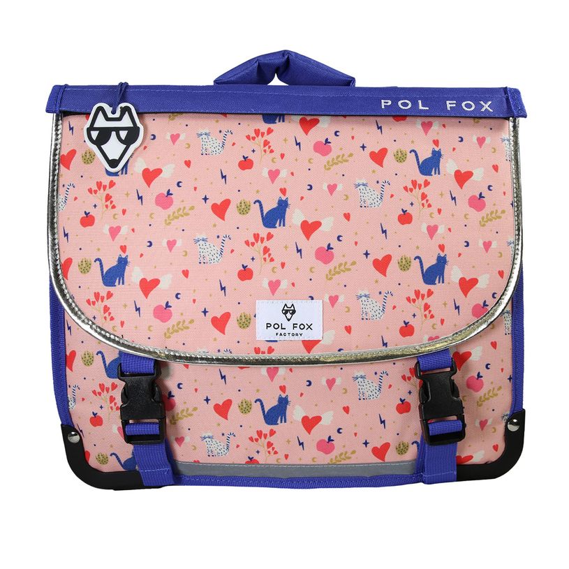 3663842008695-Cartable 38 cm Dream- 2 compartiments- rose-  Pol Fox-P_405225975_4-3