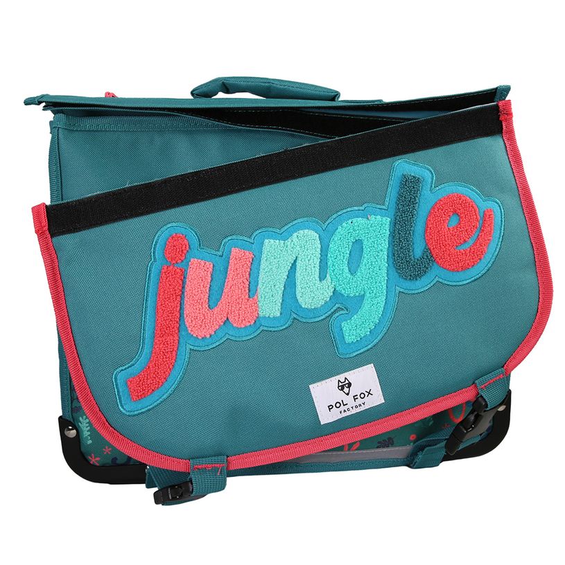 3663842008756-Cartable 38 cm Jungle- 2 compartiments- vert-  Pol Fox-P_405225979_2-1