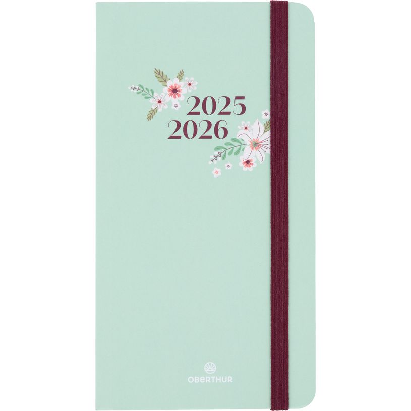 3664447196282-Agenda de poche à élastique Tivoli - 1 semaine sur 2 pages - 9,5 x 17,5 cm - vert pastel-P_405229872_1-0