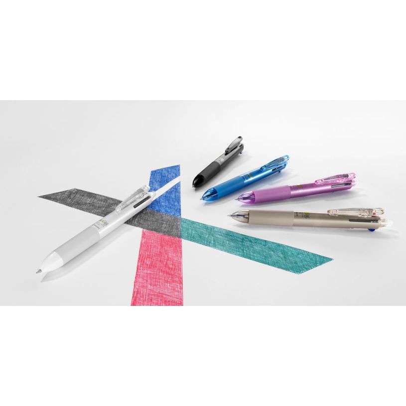 4902505473555-Frixion Ball 4 Couleurs - Roller encre gel effaçable - corps blanc - pointe fine-P_405231053_7-3