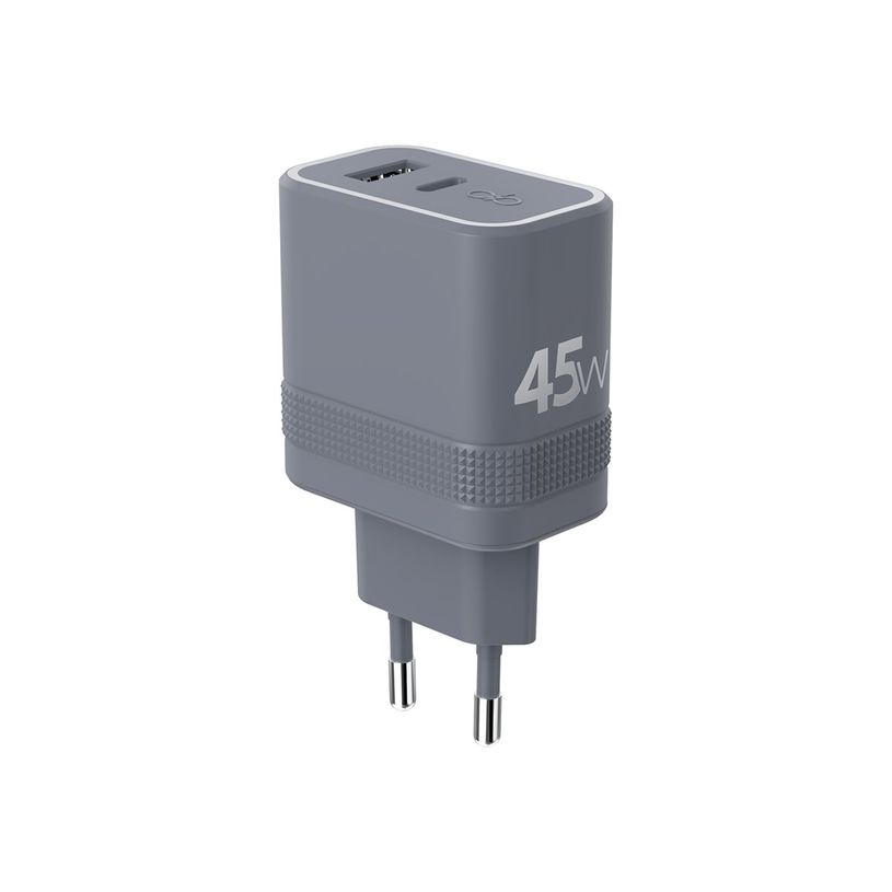 3571211525271-Force Power - Adaptateur secteur - technologie GaN - 45 Wh - PD - 2 connecteurs de sortie -P_405231868_2-0