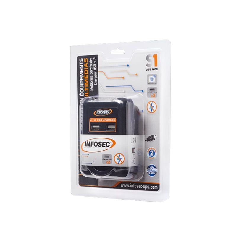 3700085612972-INFOSEC S1 USB NEO - Parasurtenseur - 3680 Watt - noir-P_405232597_1-3