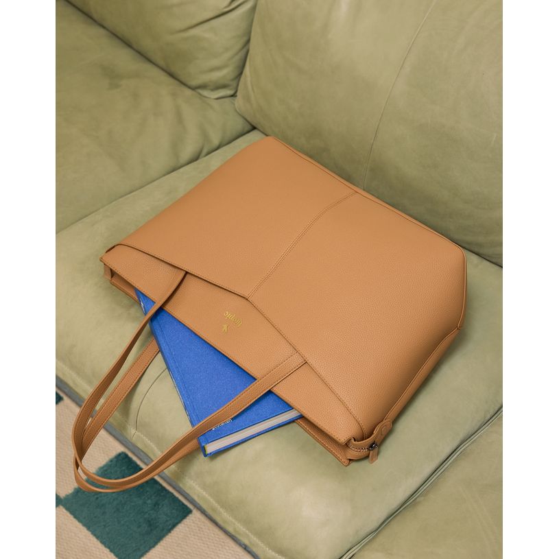 0404052342239-Sac cabas Sofia - 43 cm - 2 compartiments - camel - Biopic--5