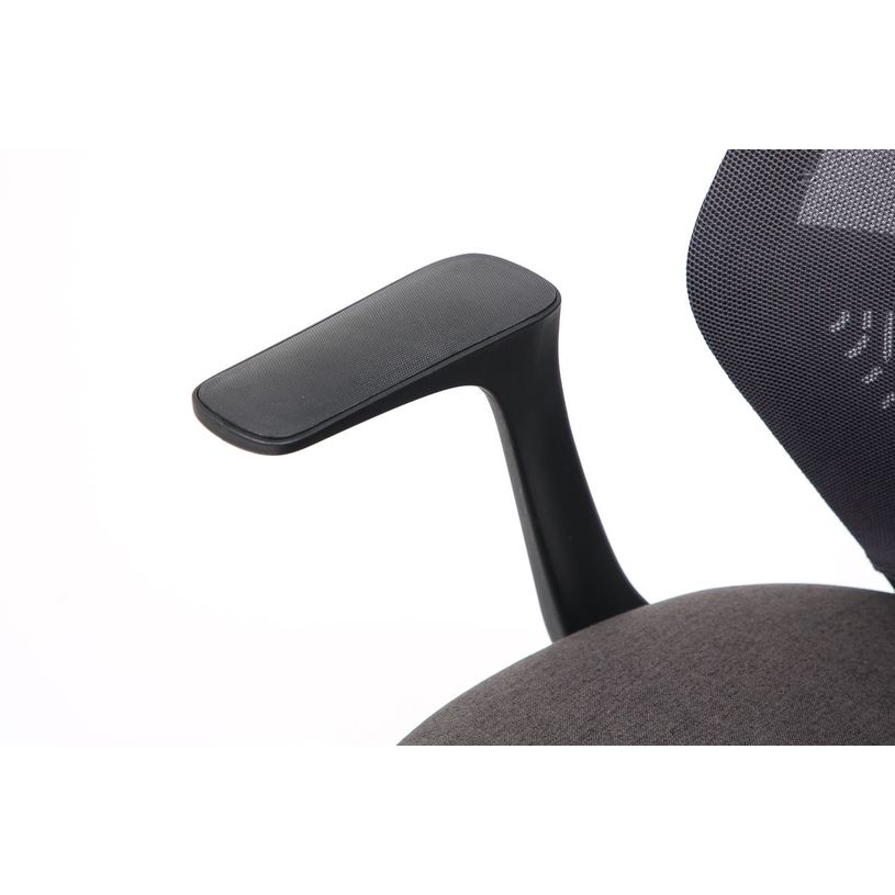 3701338802195-Fauteuil de bureau TIME - accoudoirs fixes pied acier - assises gris foncé-P_405235735_5-4