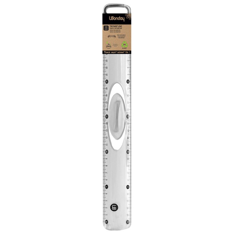 3701254722140-Wonday Tromb'line - Règle - 30 cm - RPET plastic-P_405241137_1-0