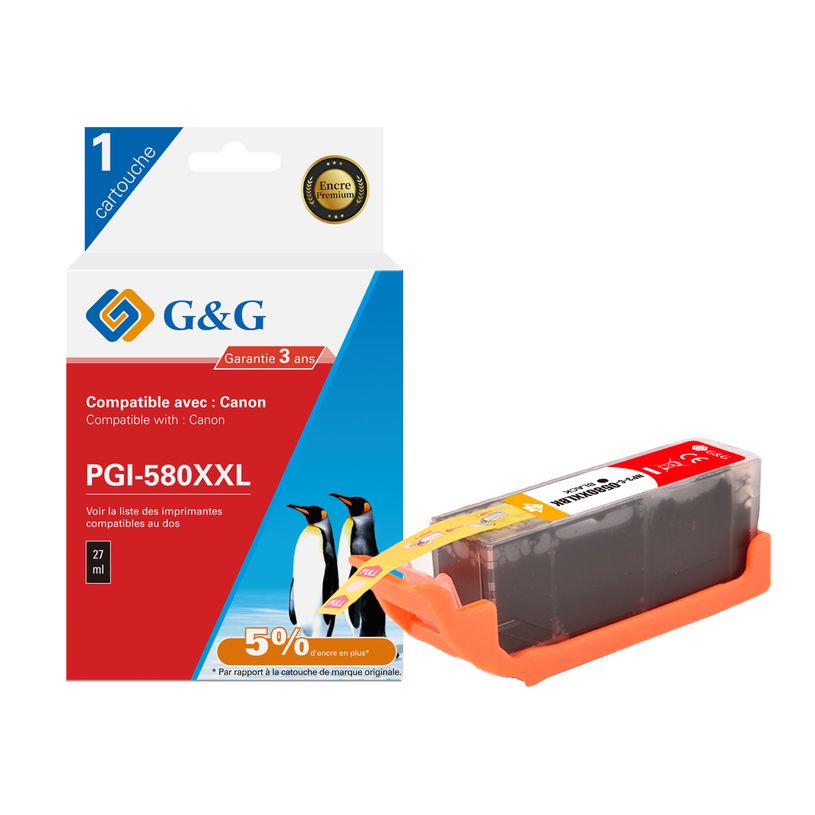 6941881289310-Cartouche compatible Canon PGI-580XXL - noir photo - G&G-P_405242798_1-0