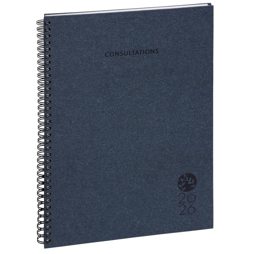 3660942052603-Agenda de bureau Forever Consultations 29S spiralé - Intérieur recyclé - 1 semaine sur 2 pages - 21 x 29,7 cm ---2