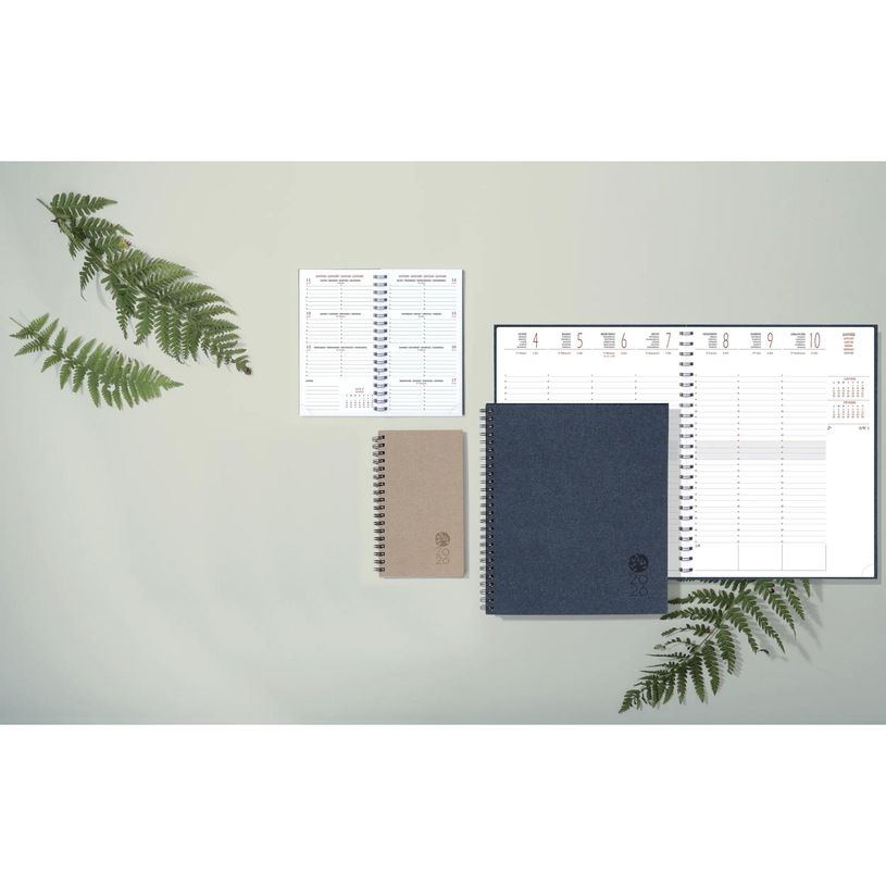 3660942052603-Agenda de bureau Forever Consultations 29S spiralé - Intérieur recyclé - 1 semaine sur 2 pages - 21 x 29,7 cm ---3
