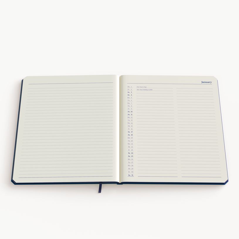 5412303354714-Agenda weekly planner de KEMPEN Ashblack – format L – noir – Brepols--3