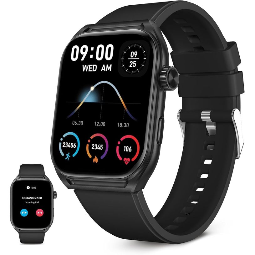 8427542138282-Ksix Urban Move - Alliage de zinc - montre intelligente avec sangle - silicone - taille du poignet : 150-200 mm - affichage 2.0-P_405252447_1-0