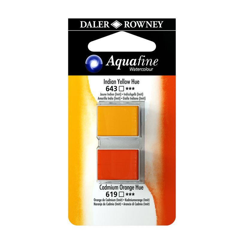 5011386117911-Daler-Rowney Aquafine - Ensemble de peinture - 2 parties - aquarelle - 2 couleurs - teinte jaune indien, teinte orang-P_669642_1-0
