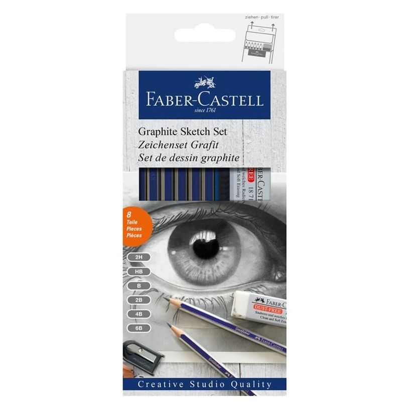 4005401140009-Faber-Castell Goldfaber - Set de 6 crayons graphites - 2B, 2H, 4B, 6B, B, HB-P_675948_4-1