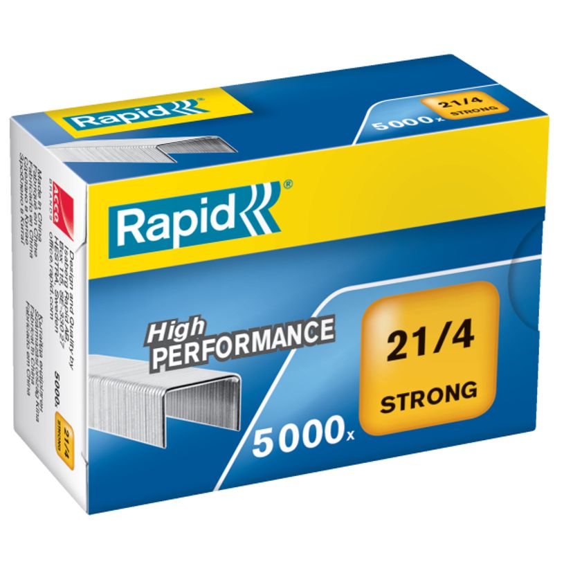 7313468674007-Rapid - Boîte de 5000 Agrafes Strong 21/4 - jusqu'à 15 feuilles - acier galvanisé-P_7321040_1-0