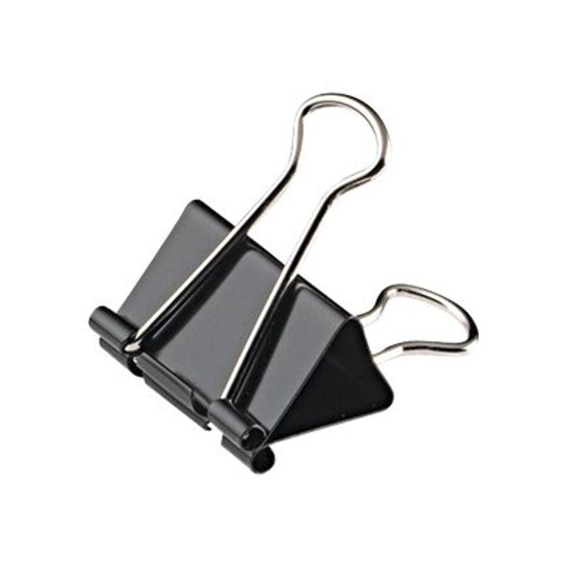 3457707591954-Wonday - 12 Pinces double clip - repliables - 19 mm - noir-P_759195_1-0