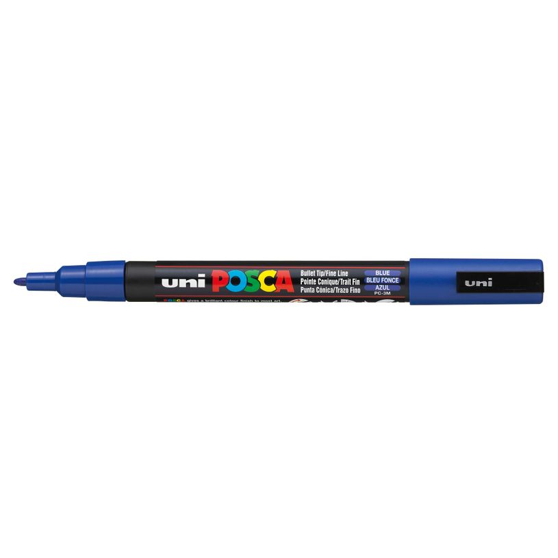 4902778915783-Posca - Marqueur peinture pointe fine - bleu foncé--0