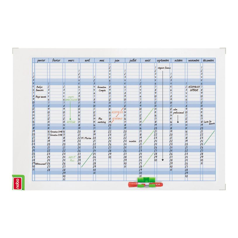 3147330087633-Nobo Performance - Planning hebdomadaire magnétique - effaçable à sec - 90 x 60 cm-P_79139744_5-0