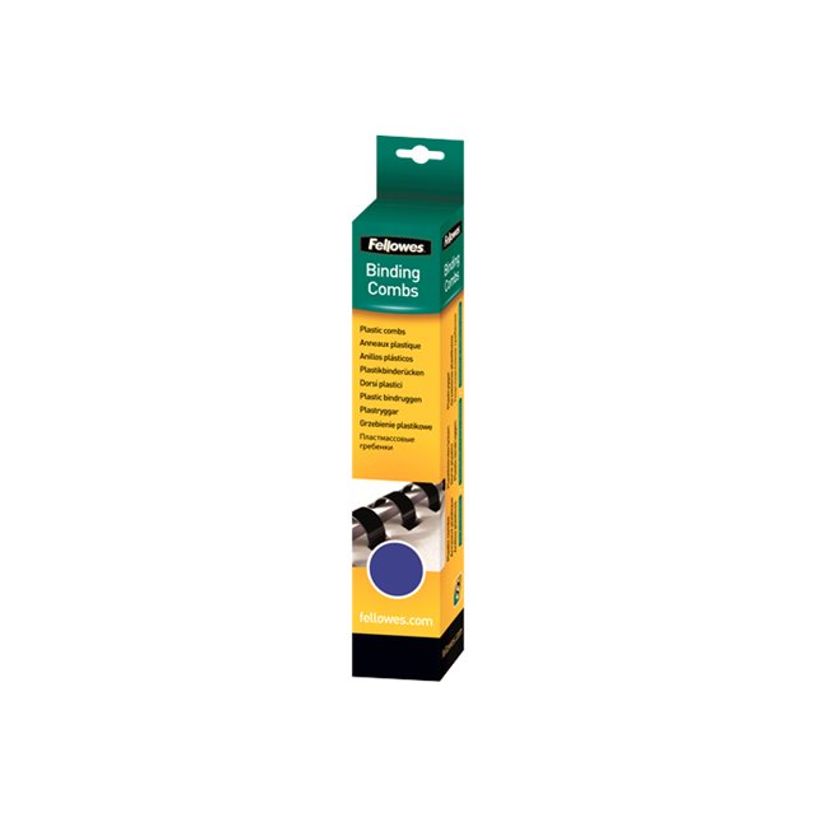 077511533051-Fellowes - 25 anneaux de reliure en plastique - 8 mm - jusqu'à 40 feuilles - bleu-P_79140709_1-0