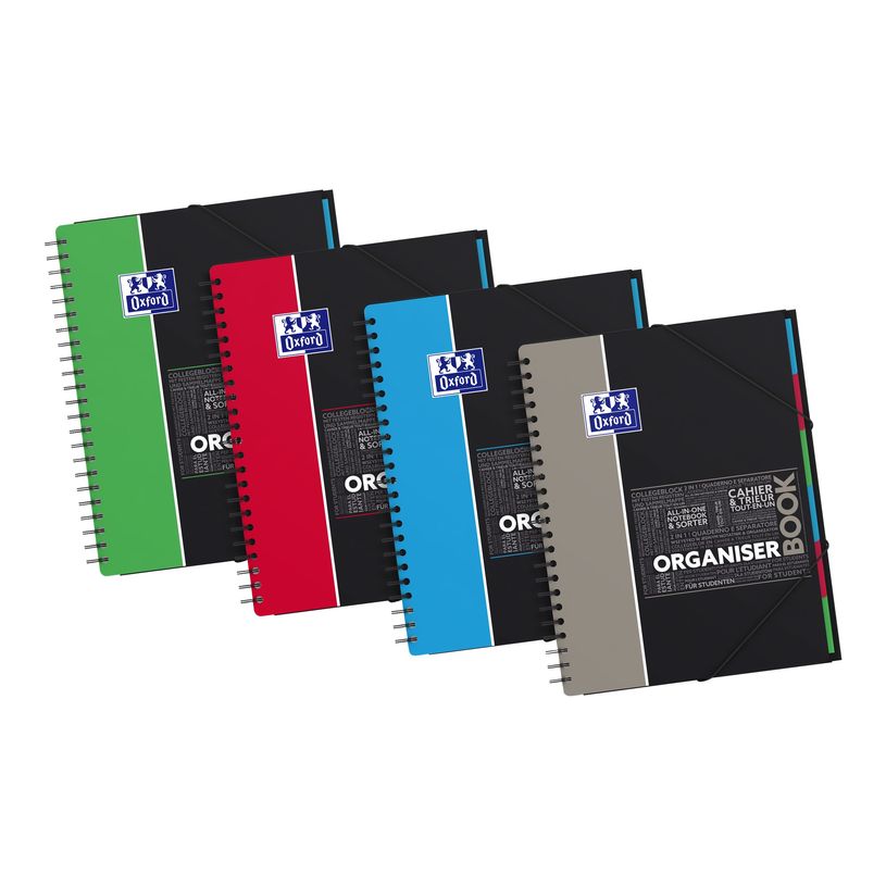 3020120056623-Oxford Etudiants - Cahier trieur Organiserbook A4+ (24 x 29,7 cm) - 160 pages - grands carreaux (Seyes) - disponib-P_79141868_1-0