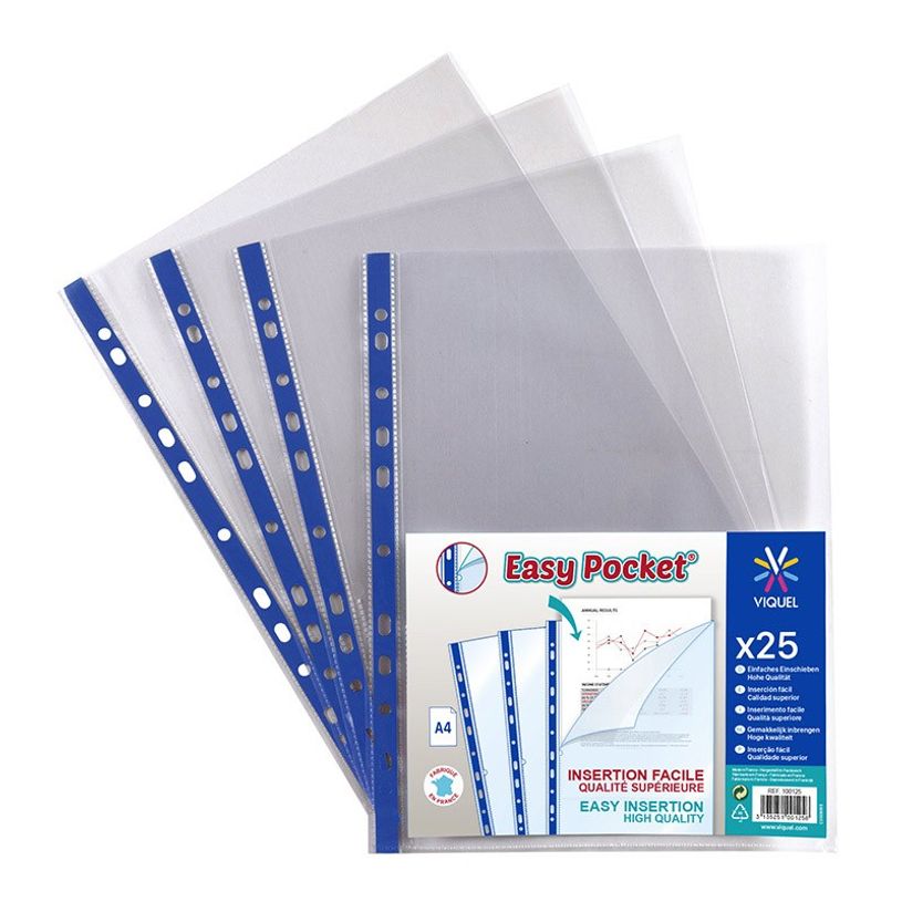 3135251001258-Viquel Easy Pocket - 25 Pochettes plastiques - A4-P_79144263_1-0