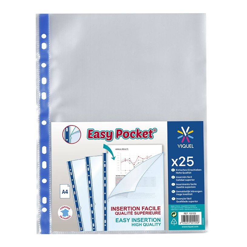 3135251001258-Viquel Easy Pocket - 25 Pochettes plastiques - A4-P_79144263_2-1