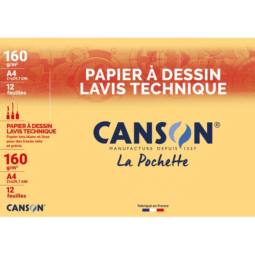 3148950371041-Canson - Pochette papier à dessin - 12 feuilles - A4 - 160 gr - blanc-P_79144771_1-0
