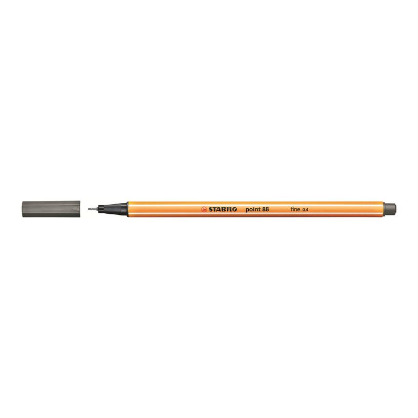 4006381333986-STABILO Point 88 - Feutre fin - 0.4 mm - gris foncé-P_79144863_2-1