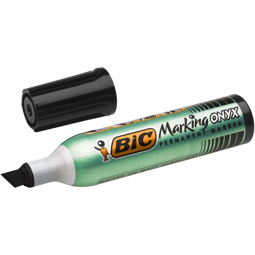 3086129998951-BIC ONYX 1481 - Marqueur permanent - pointe biseau - noir-P_79145742_2-1