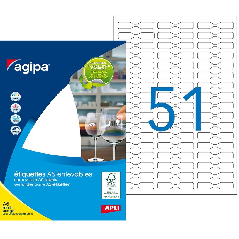 3270241009743-Apli Agipa - Etui A5 - 306 Étiquetttes bijouterie enlevables blanches - 45 x 8 mm - réf 1-P_79146716_1-0