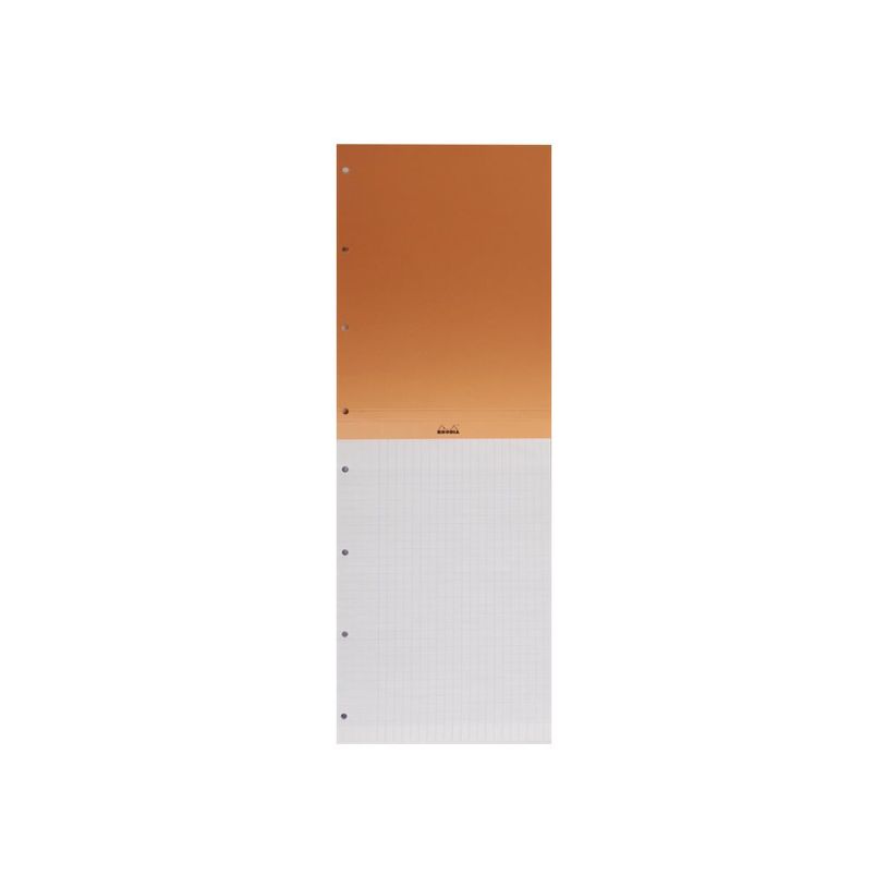 3037920201009-Rhodia Basics - Bloc notes - A4 - 160 pages - grands carreaux - 80g - orange-P_79350394_1-3