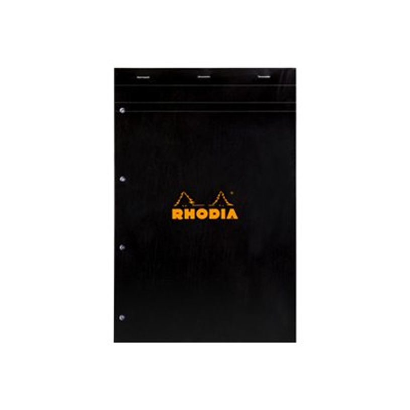 3037922020097-Rhodia - Bloc notes - A4 + - 160 pages - petits carreaux - noir-P_79350396_1-0