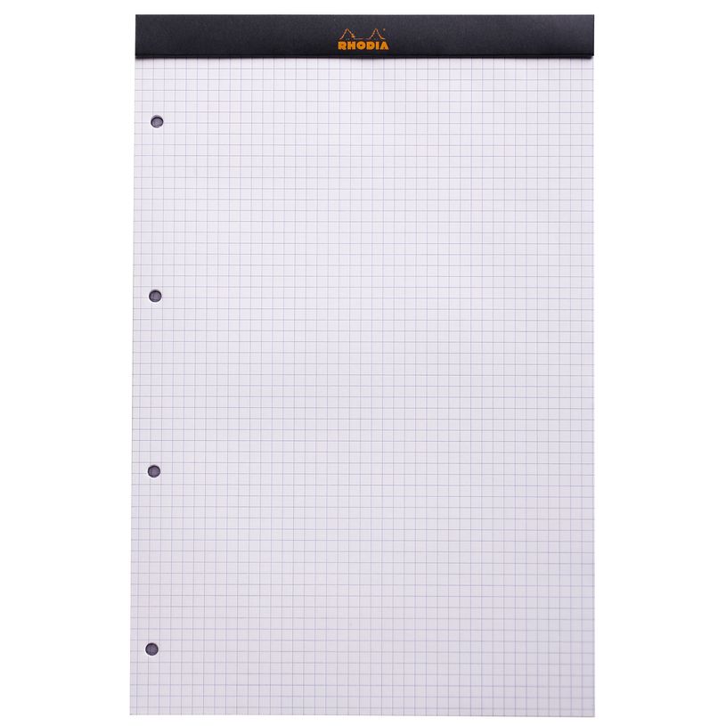 3037922020097-Rhodia - Bloc notes - A4 + - 160 pages - petits carreaux - noir-P_79350396_2-1
