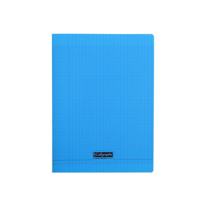 3210330181929-Calligraphe 8000 - Cahier polypro 24 x 32 cm - 96 pages - grands carreaux (Seyes) - bleu-P_79356989_1-0
