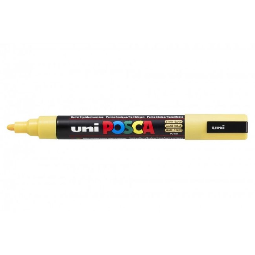 4902778107478-Posca - Marqueur peinture pointe moyenne - jaune paille-P_79360275_1-0