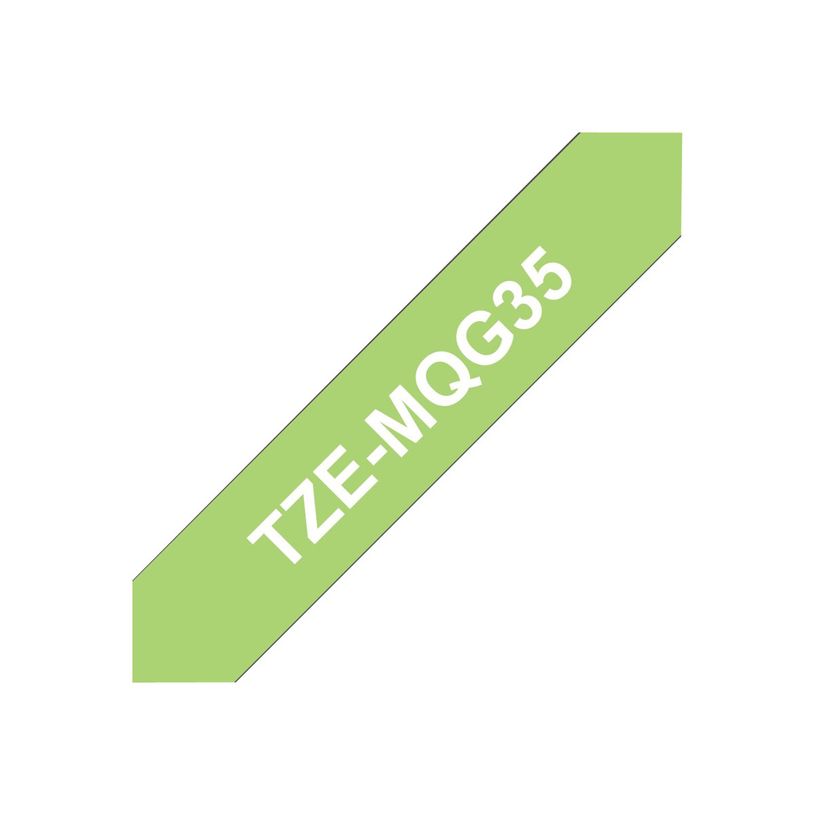 4977766698665-Brother TZeMQG35 - Ruban d'étiquettes auto-adhésives - 1 rouleau (12 mm x 8 m) - fond ver-P_79363676_3-0