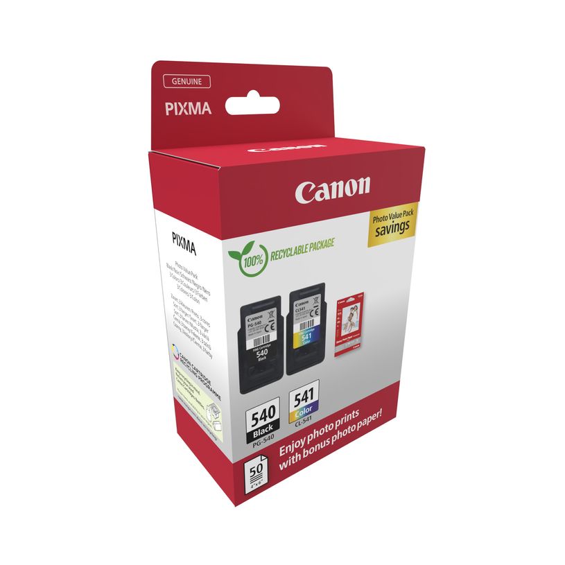 4960999974248-Canon PG-540/CL-541 - Pack de 2 - noir, couleur (cyan, magenta, jaune) - cartouche d'encre -P_79364290_4-0