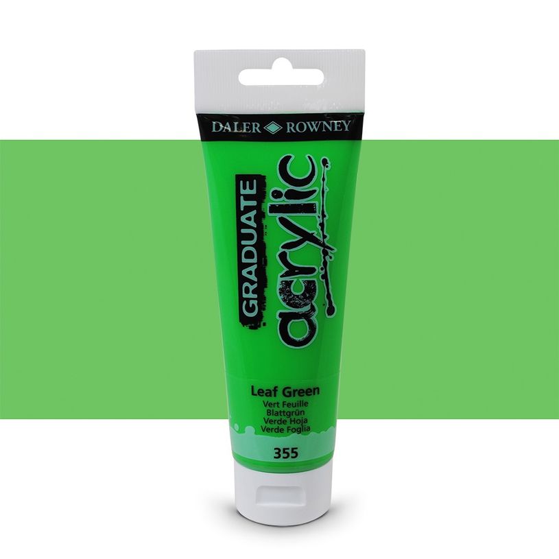 5011386062716-Daler-Rowney Graduate - Peinture acrylique - 120 ml - vert feuille-P_79365340_1-0