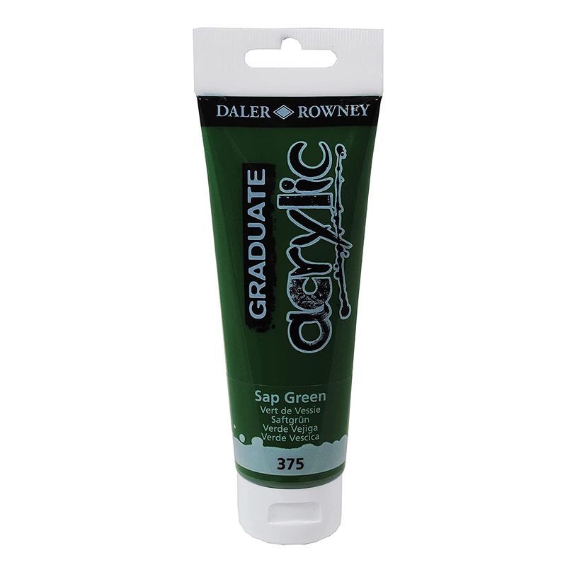 5011386062723-Daler-Rowney Graduate - Peinture acrylique - 120 ml - vert sève-P_79365341_1-0