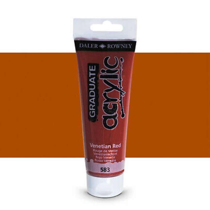5011386062761-Daler-Rowney Graduate - Peinture acrylique - rouge vénitien - 120 ml-P_79365345_1-0