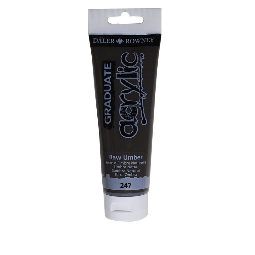 5011386077628-Daler-Rowney Graduate - Peinture acrylique - 120 ml - terre d'ombre naturelle-P_79365404_1-0