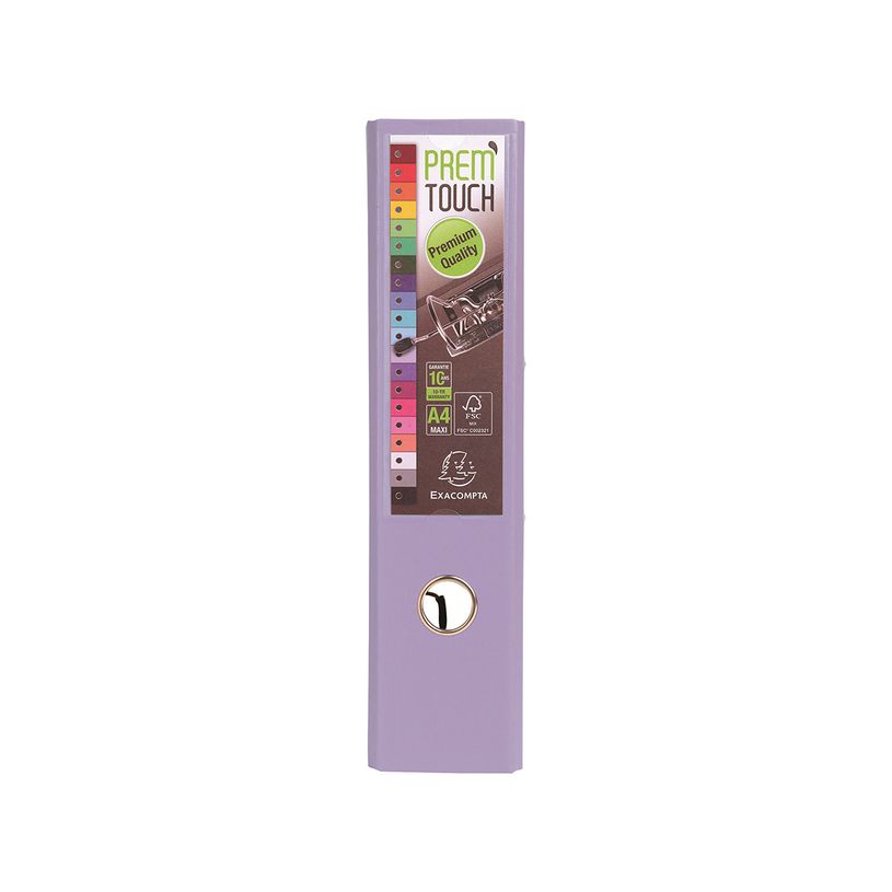 3130630533078-Exacompta Prem'Touch - Classeur à levier - Dos 80 mm - A4 Maxi - pour 715 feuilles - lilas-P_79368858_2-1