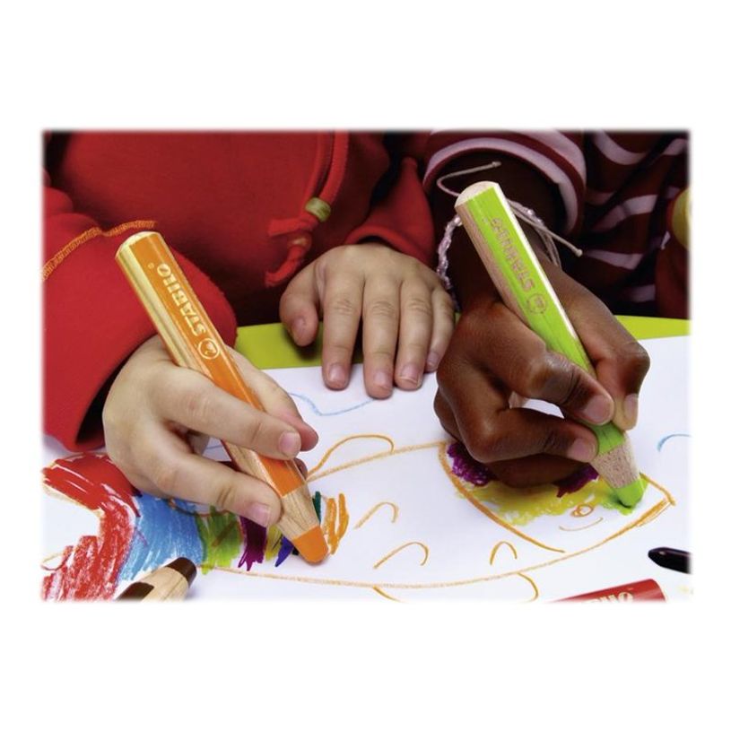 4006381115544-STABILO Woody 3 in 1 - Crayon de couleur pointe large - vert feuille-P_79374475_1-1