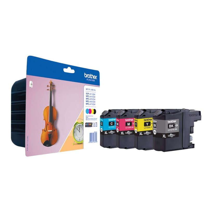 5014047563430-Brother LC125XL/LC127XL - Pack de 4 - noir, cyan, magenta, jaune - cartouche d'encre origin-P_79375325_1-0