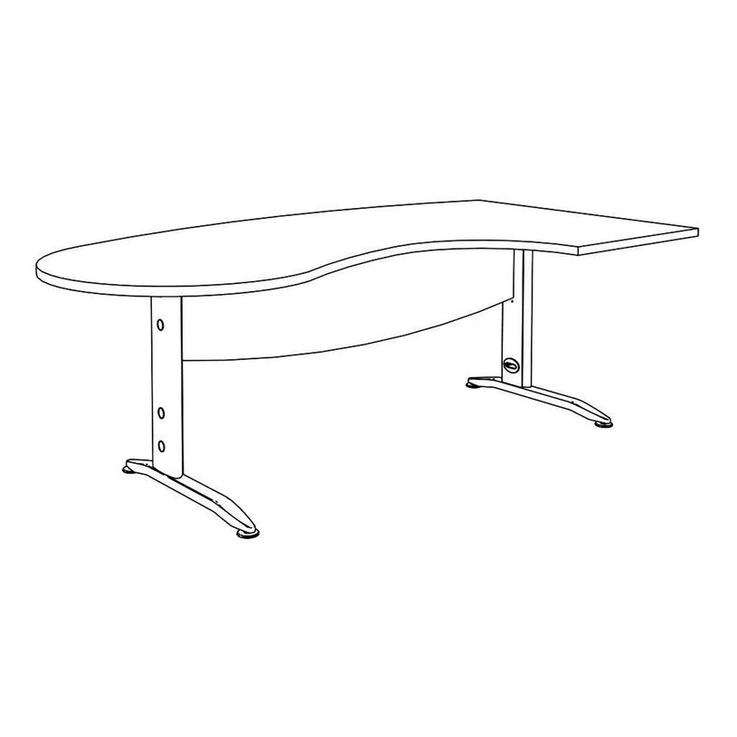 2012348121437-Bureau compact manager retour à gauche IDRA - 200 cm - Pied blanc - Blanc perle (Pieds de renfort obligato-P_79376865_6-4