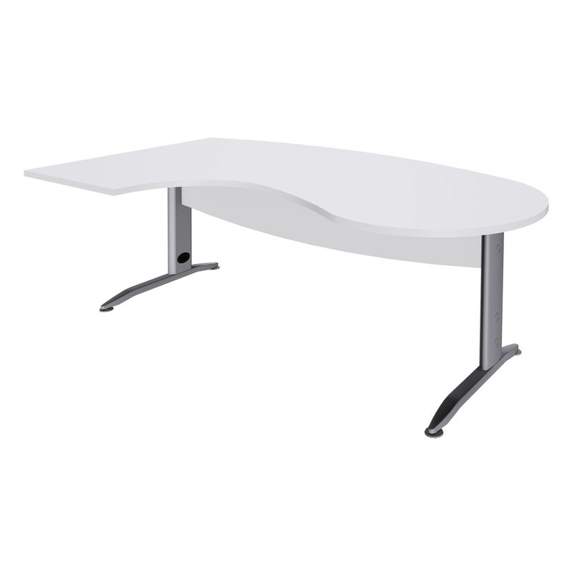 2012348121543-Bureau compact manager retour à gauche IDRA - 200 cm - Pied alu - Blanc perle (Pieds de renfort obligato-P_79376876_1-0