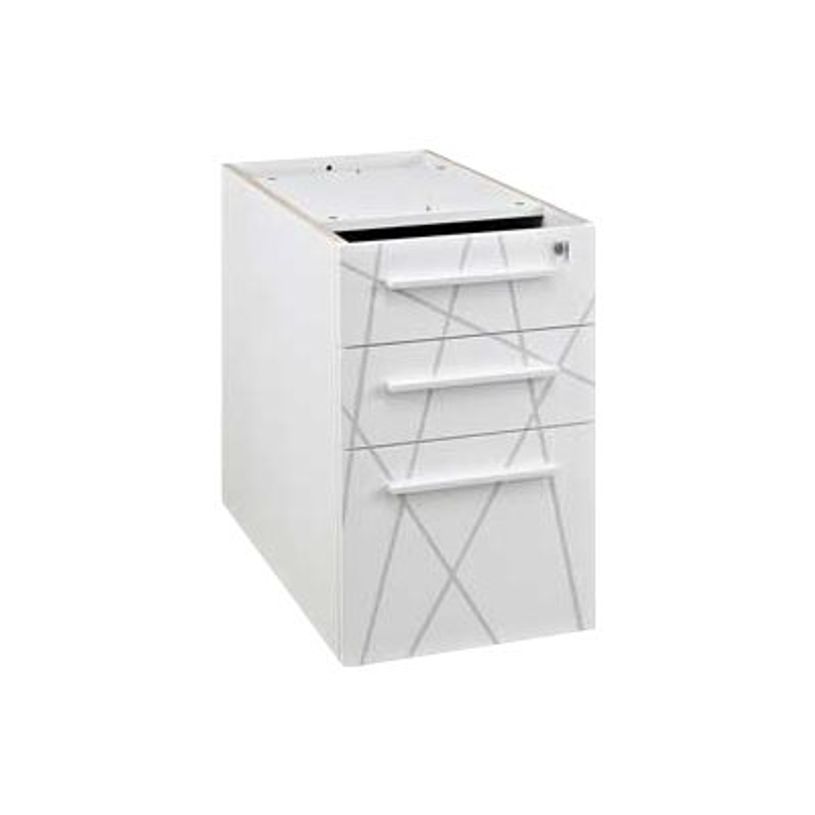 2012348126326-Caisson bout de bureau SUNDAY blanc + top L42 cm imitation noyer - P 80 cm - 3 tiroirs-P_79380161_1-0