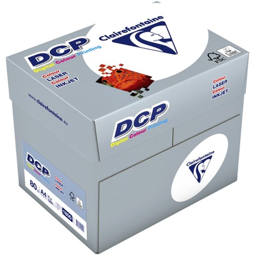 3329685180003-Clairefontaine DCP - Papier ultra blanc - A4 (210 x 297 mm) - 80 g/m² - 2500 feuilles (car-P_79380451_1-0