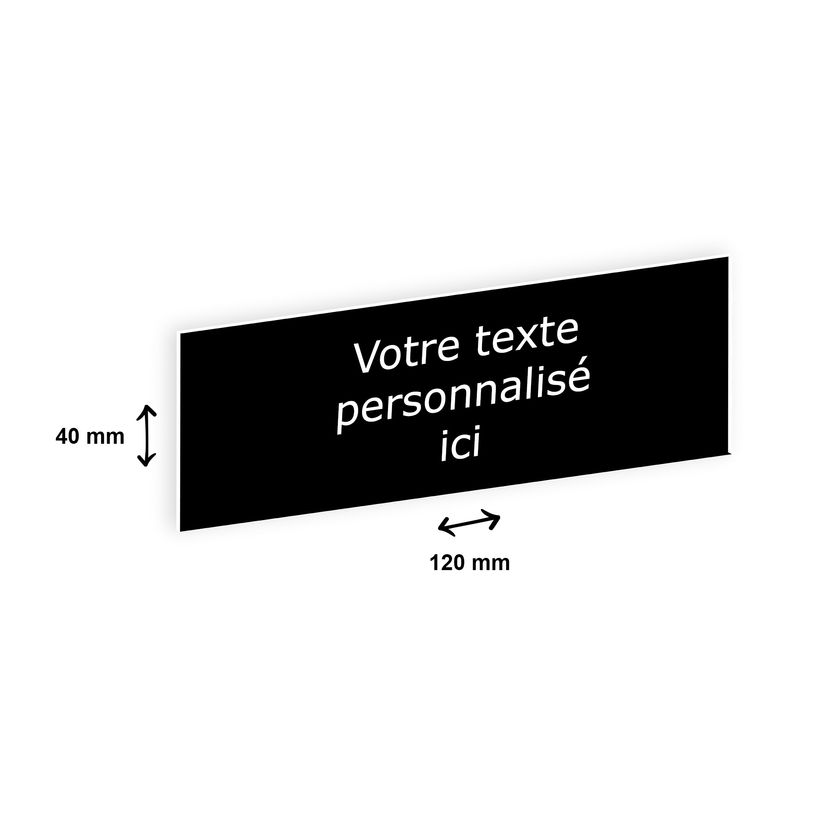 2012348177809-Plaque boîte à lettres personnalisée avec votre texte - 120 x 40 mm - noire - adhésivé-P_79384159_1-0