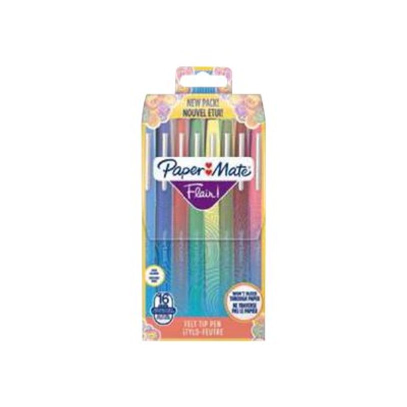 3501170977453-Paper Mate Flair Original - Pack de 16 feutres - couleurs assorties-P_79385280_1-0
