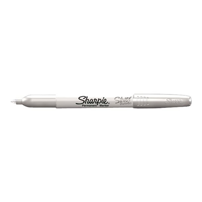 3501178343632-Sharpie Metallic - Marqueur permanent - pointe fine - argent-P_79385281_1-0